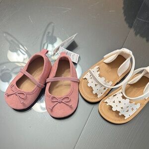 Old Navy Pink and Tan Kids Dress Shoes